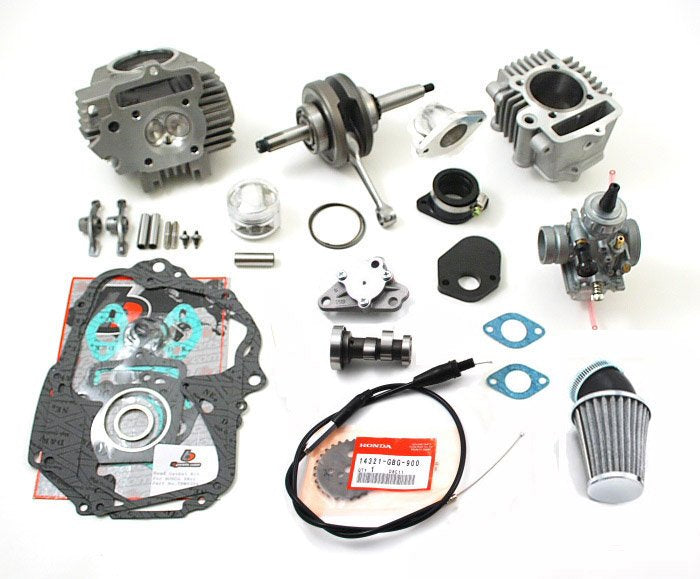 TB Parts 108cc Big Bore Kit, V1 Race Head, & 26mm Mikuni VM26 Carb/Kit - Honda 50cc & 70cc Various Models